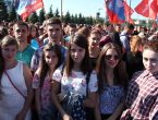 Студенты ДонНМУ им. М. Горького приняли участие в праздновании  73-й годовщины освобождения Донбасса
