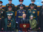 Выступление Владимира Путина на военном параде на Красной площади.